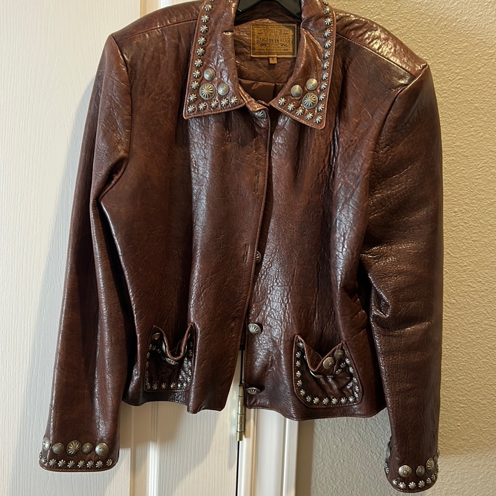 Women’s Double D Ranch Wear Lamb Leather Jacket